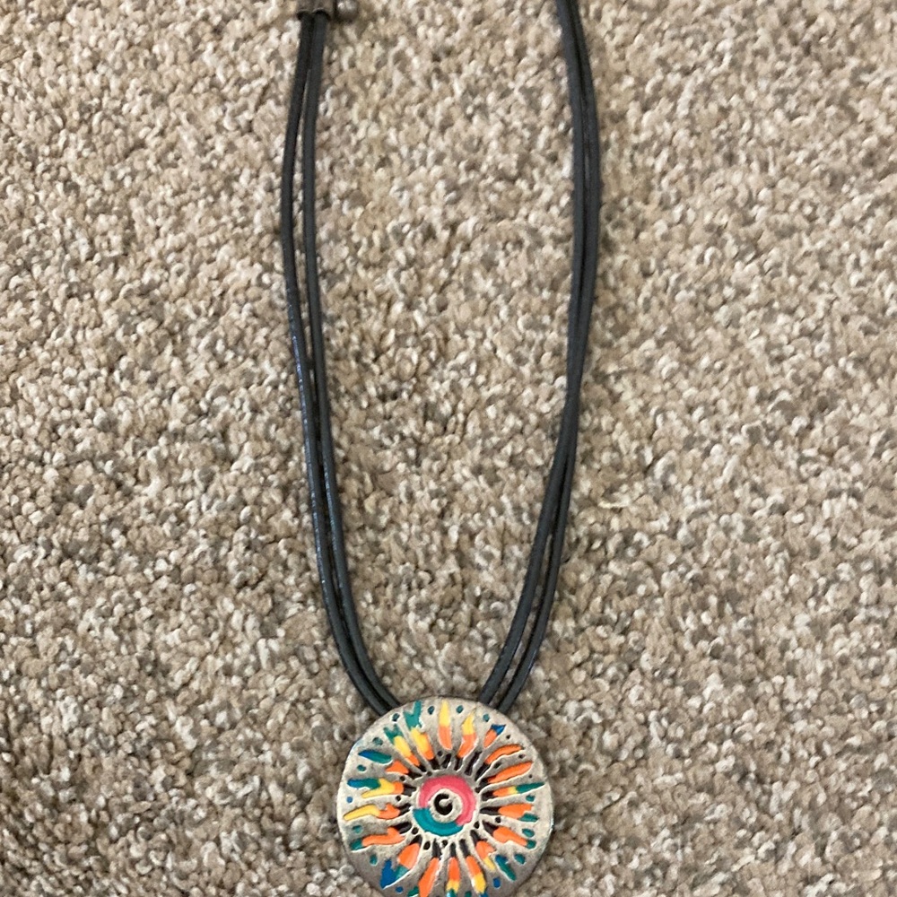 Vibrant Swirl Pendant Necklace - Picture 4 of 4